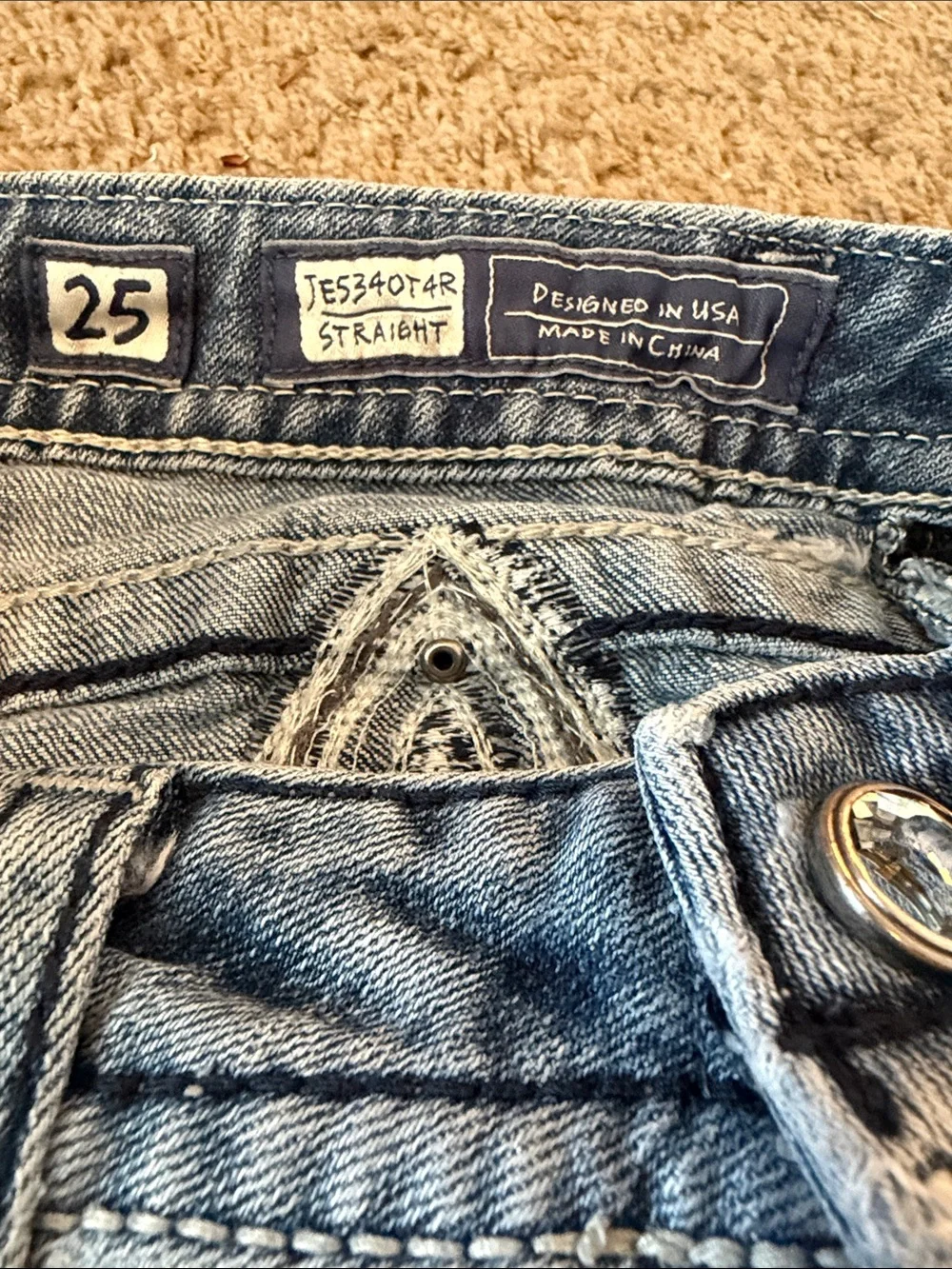 Miss Me buckle Denim Shorts